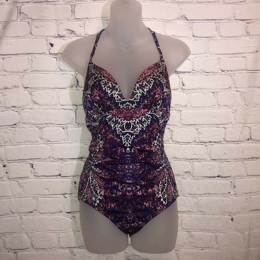 Athleta Aqualuxe One Piece Bathing Size Small - Picture 2 of 8